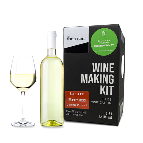 California Mountain Chardonnay | Light-Bodied White Winemaking Kit (5.3 L | 186.5 oz)