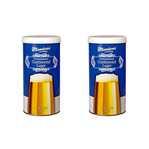 Connoisseurs Range Continental Lager Kit  Authentic European Brewing Experience (1.8 kg | 3.9 Lb) | Pack of 2