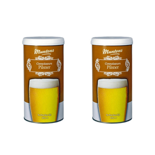 Connoisseurs Range Pilsner Kit - The Perfect Refreshing Brew for Warm Climates (1.8 kg | 3.9 Lb) | Pack of 2