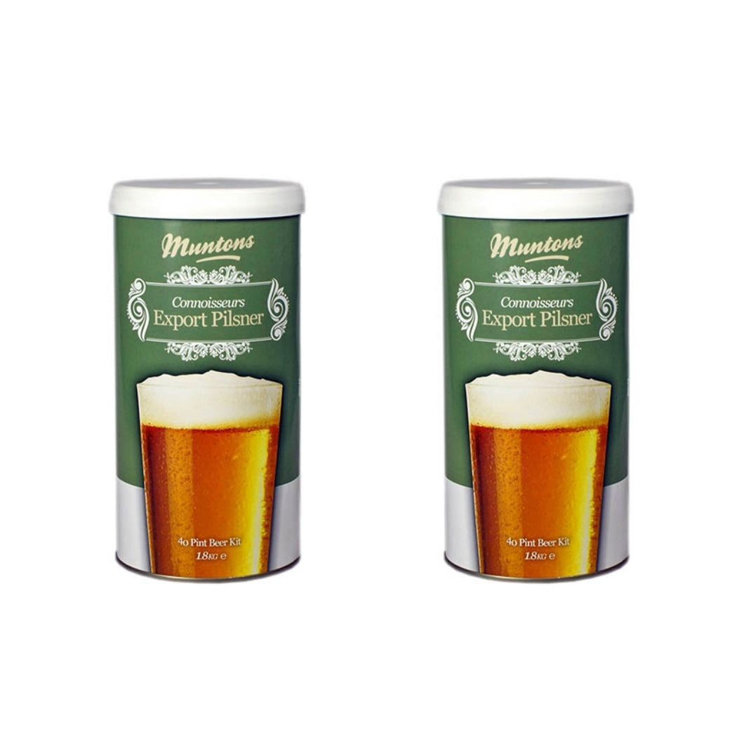 Connoisseurs Range Export Pilsner Kit Experience the Essence of Bohemian Brewing (1.8 kg | 3.9 Lb) | Pack of 2