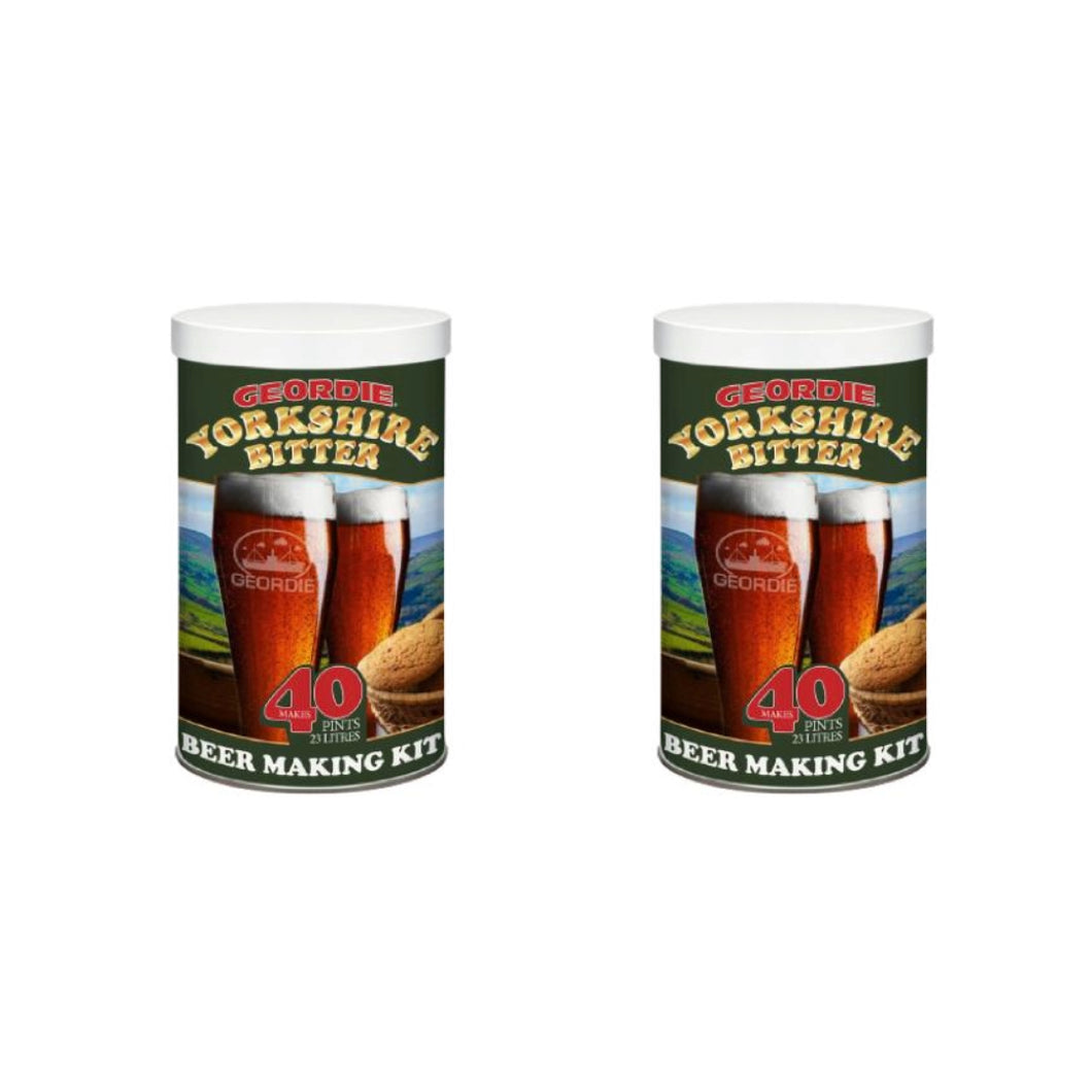 Geordie Yorkshire Bitter - Light, Full-Bodied Ale with a Touch of Sweetness and Creamy Head (1.5 kg | 3.3 Lb) Pack of 2