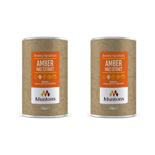 Malt Extract Amber - Craft Exceptional American Amber Ales and English Bitters (1.5 kg | 3.3 Lb) | Pack of 2