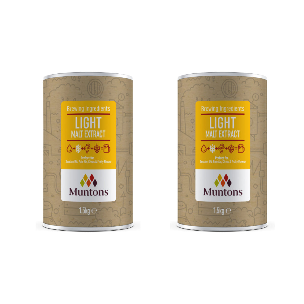 Malt Extract Light - Elevate Your Brewing with Refreshing Flavours (1.5 kg | 3.3 Lb) | Pack of 2