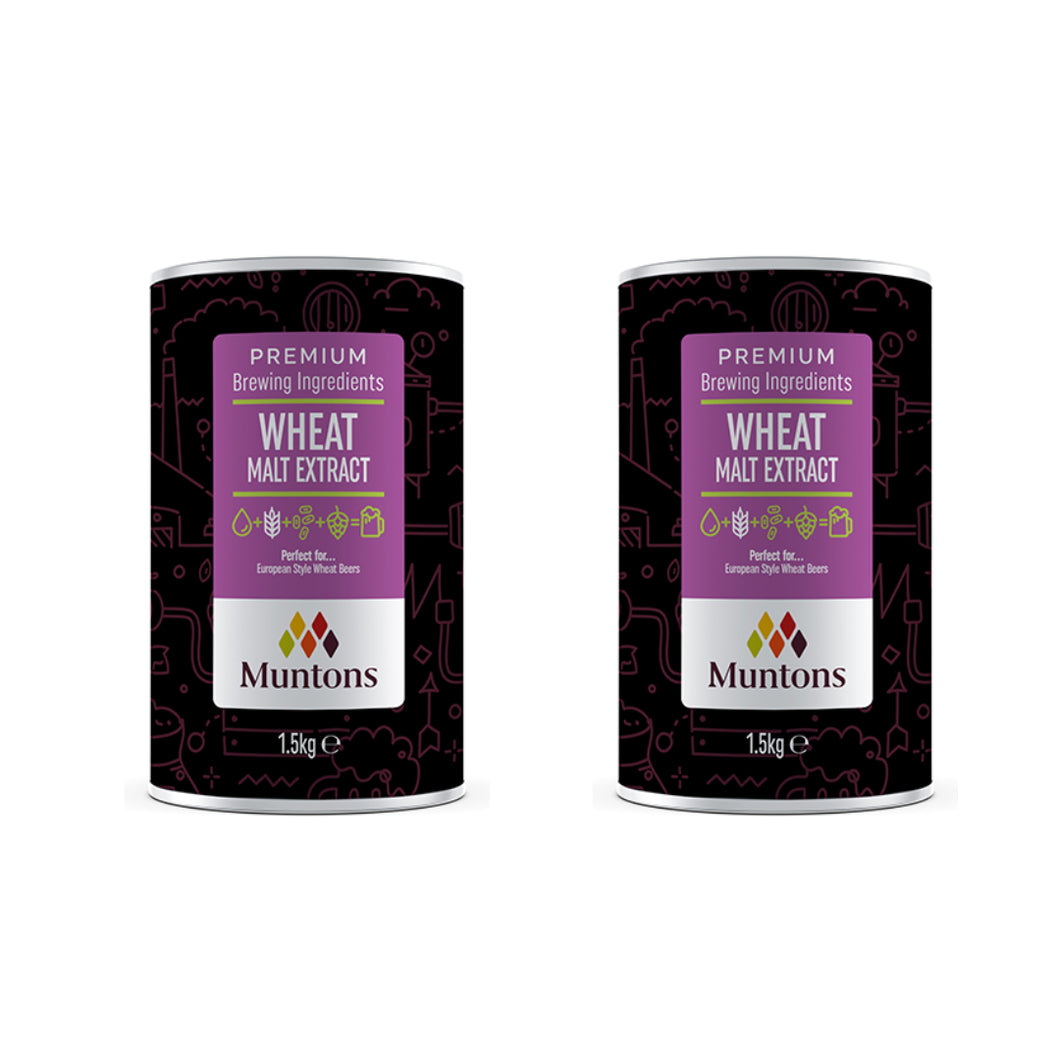 Malt Extract Wheat - High-Quality Base for Wheat Beers (1.5 kg | 3.3 Lb) | Pack of 2