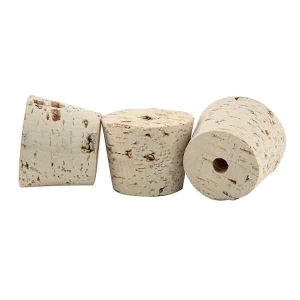 Tapered Cork #14 with 3/8 Bored Hole Pack of 10 (32x32x26 mm)