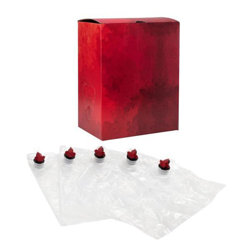 5 Bags & 1 Box | Gradient Red Water-Colour (5 L | 1.32 gal)