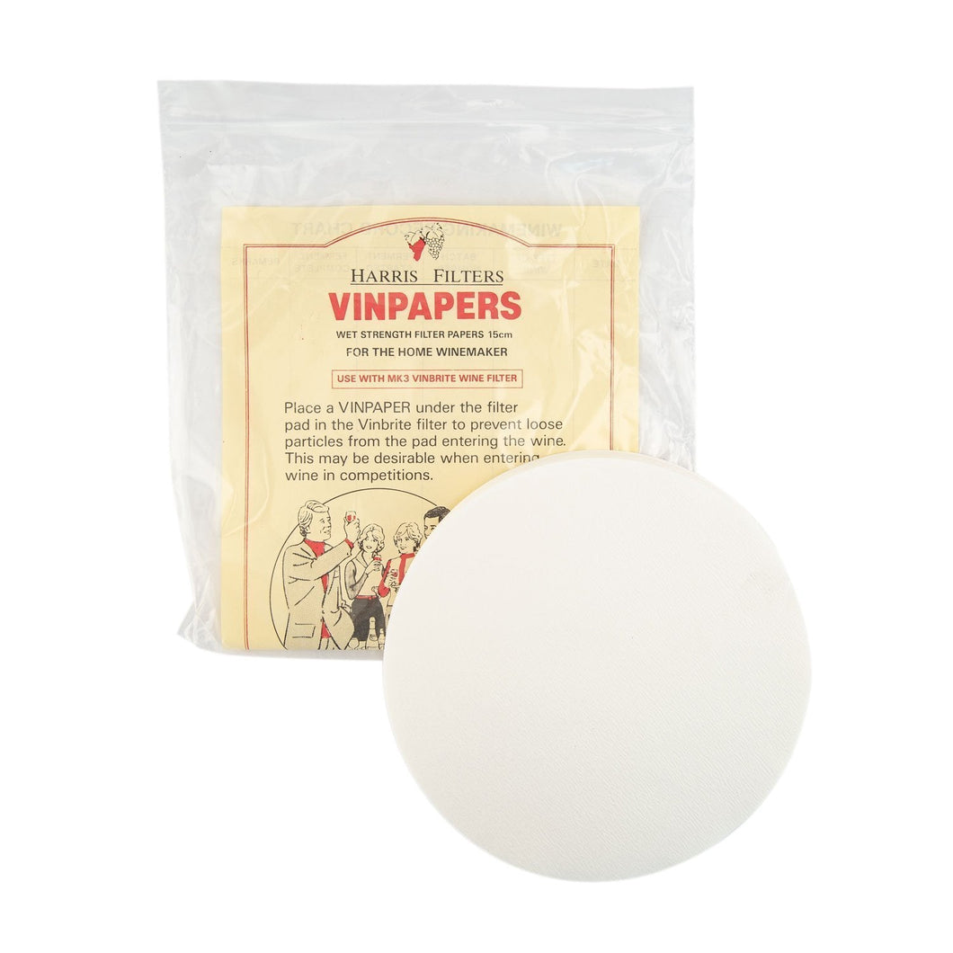 Vin Papers Filter Pads Pack of 480 (15 cm | 5.9 in)