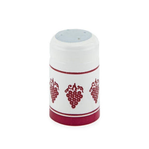 Eggshell White w/Wine Red Grapes | Shrink Cap Pack of 100 (30.5 x 55 mm | 1.2 x 2.16 in)*