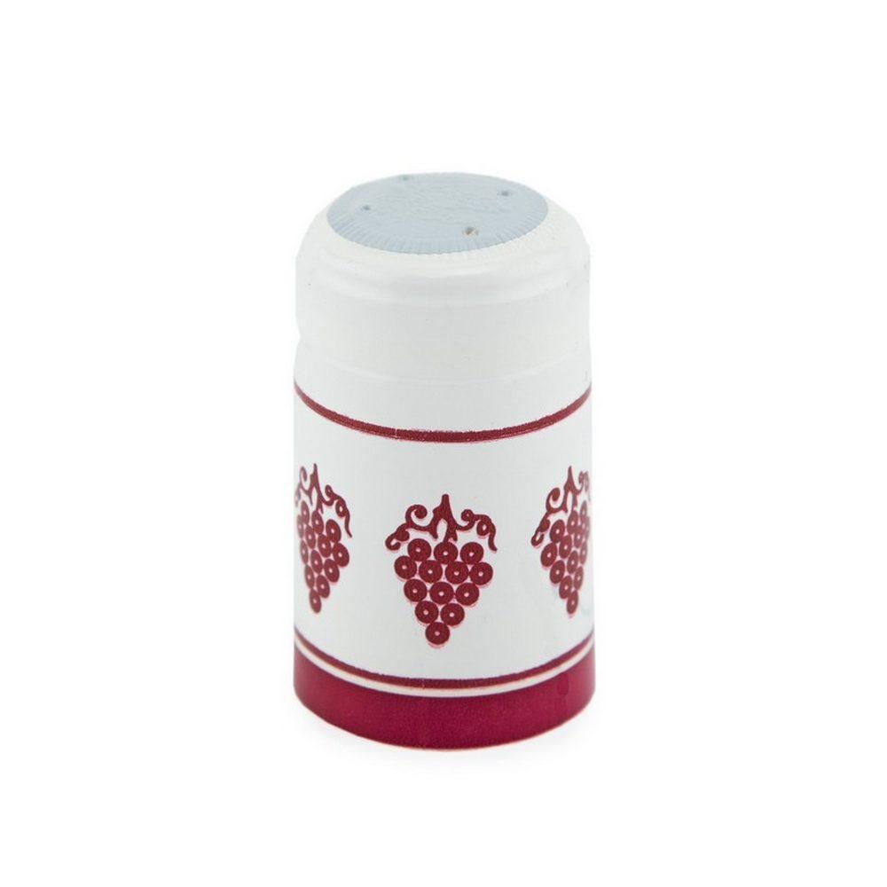 Eggshell White w/Wine Red Grapes | Shrink Cap Pack of 100 (30.5 x 55 mm | 1.2 x 2.16 in)*