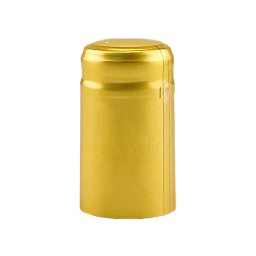 Gold Shrink Caps for Wine Bottles: Pack of 100, Expertly Crafted in Europe (30.5 mm x 55 mm)