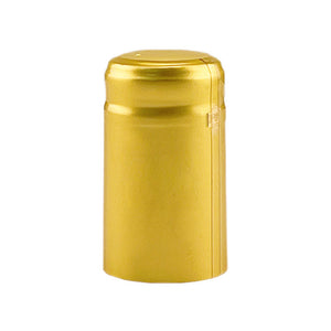 Gold Shrink Caps for Wine Bottles: Pack of 100, Expertly Crafted in Europe (30.5 mm x 55 mm)