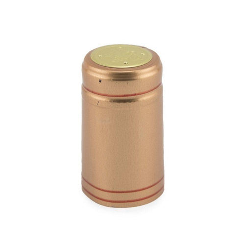 Gold/Red Stripe | Shrink Cap Pack of 100 (30.5 x 55 mm | 1.2 x 2.16 in)*
