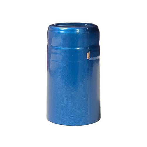 Light Blue Metallic | Shrink Cap Pack of 100 (30.5 x 55 mm | 1.2 x 2.16 in)