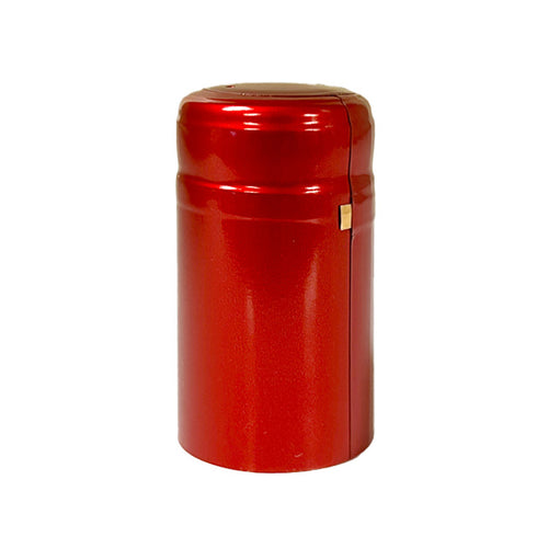 Ruby Red Shrink Caps for Wine Bottles: Pack of 100, Expertly Crafted in Europe (30.5 mm x 55 mm)