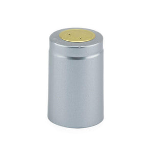 Silver | Large Shrink Cap Pack of 100 (34 x 55 mm | 1.34 x 2.17 in)