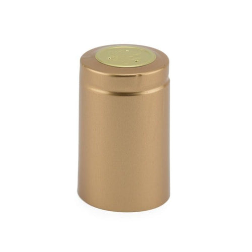 Gold | Large Shrink Cap Pack of 100 (34 x 55 mm | 1.34 x 2.17 in)
