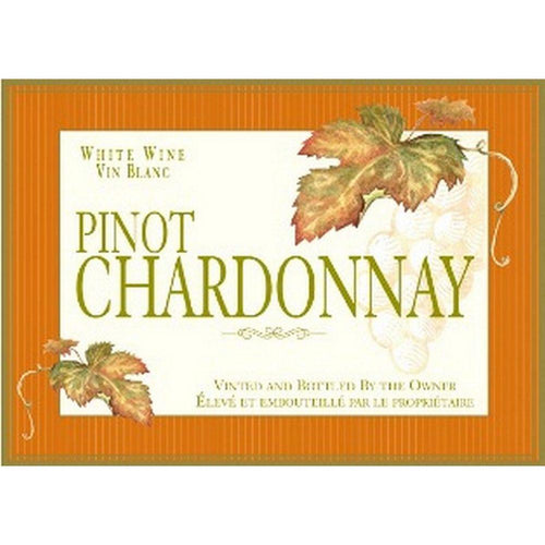 Chardonnay Leaf Wine Label 30 per Pack ( 4 in x 6 in | 10 cm x 15 cm)
