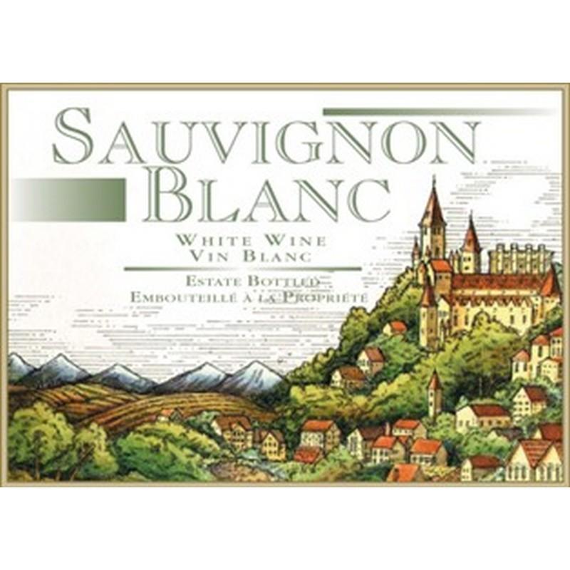 Sauvignon Blanc Castle Wine Label 30 per Pack ( 4 in x 6 in | 10 cm x 15 cm)