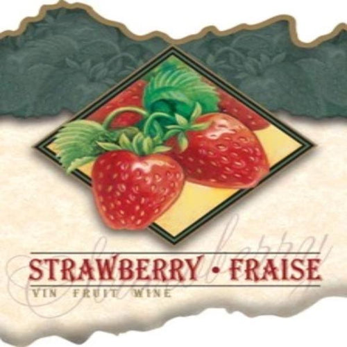 Strawberry Wine Label 30 per Pack ( 4 in x 6 in | 10 cm x 15 cm)