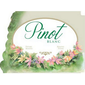 Pinot Blanc Flower Wine Label 30 per Pack ( 4 in x 6 in | 10 cm x 15 cm)