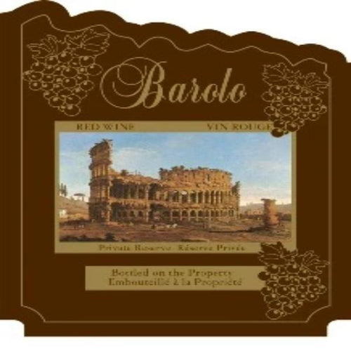 Barolo Colosseum Wine Label 30 per Pack ( 4 in x 6 in | 10 cm x 15 cm)