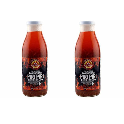 Authentic Portuguese Piri Piri Chicken Sauce (485g | 16oz) Pack of 2