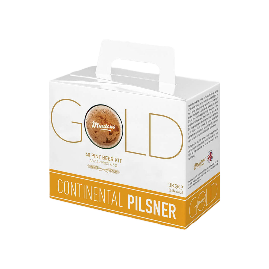 Gold Range Continental Pilsner Beer Kit - Brew European Style Beers at Home (3.0 kg | 6.6 Lb)