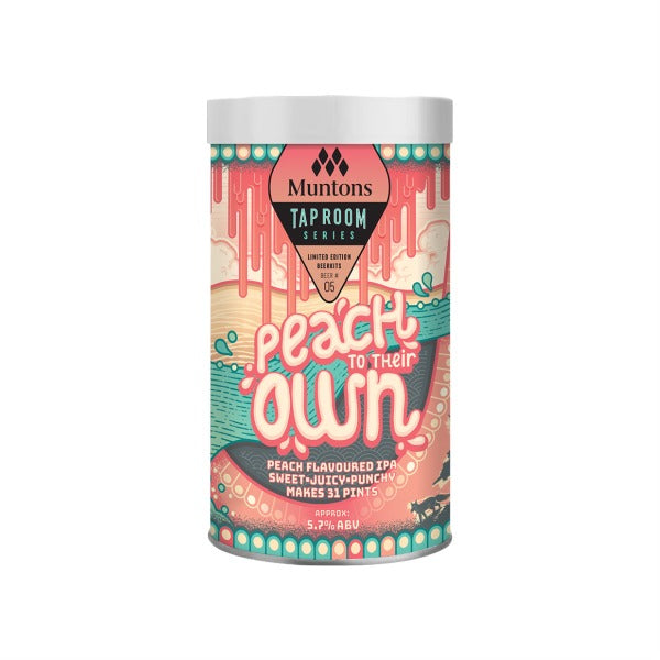 Tap Room Peach Flavoured IPA Brewing Kit - Sweet and Juicy Craft Beer (1.5 kg | 3.3 Lb)