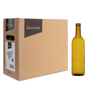 Cinnamon Brown Glass Bordeaux Bottle 10 per Case (750 ml | 25.36 oz)