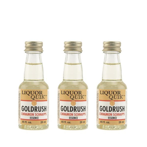 Goldrush Cinnamon Schnapps Essence 3 per Pack (20 ml | 0.65 fl oz)