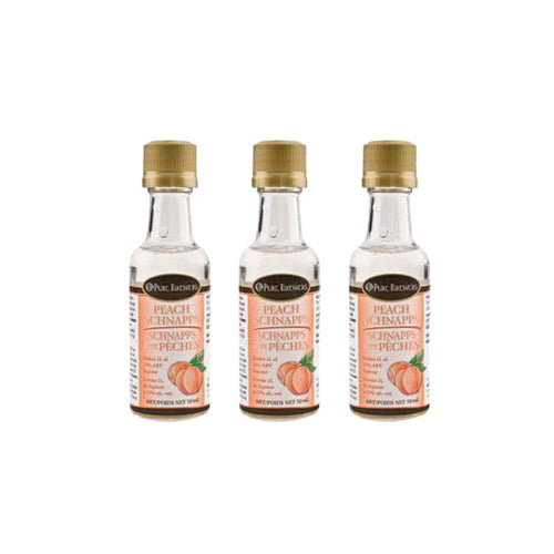 Peach Schnapps Liqueur Essence Pack of 3 (50 ml | 1.69 oz)