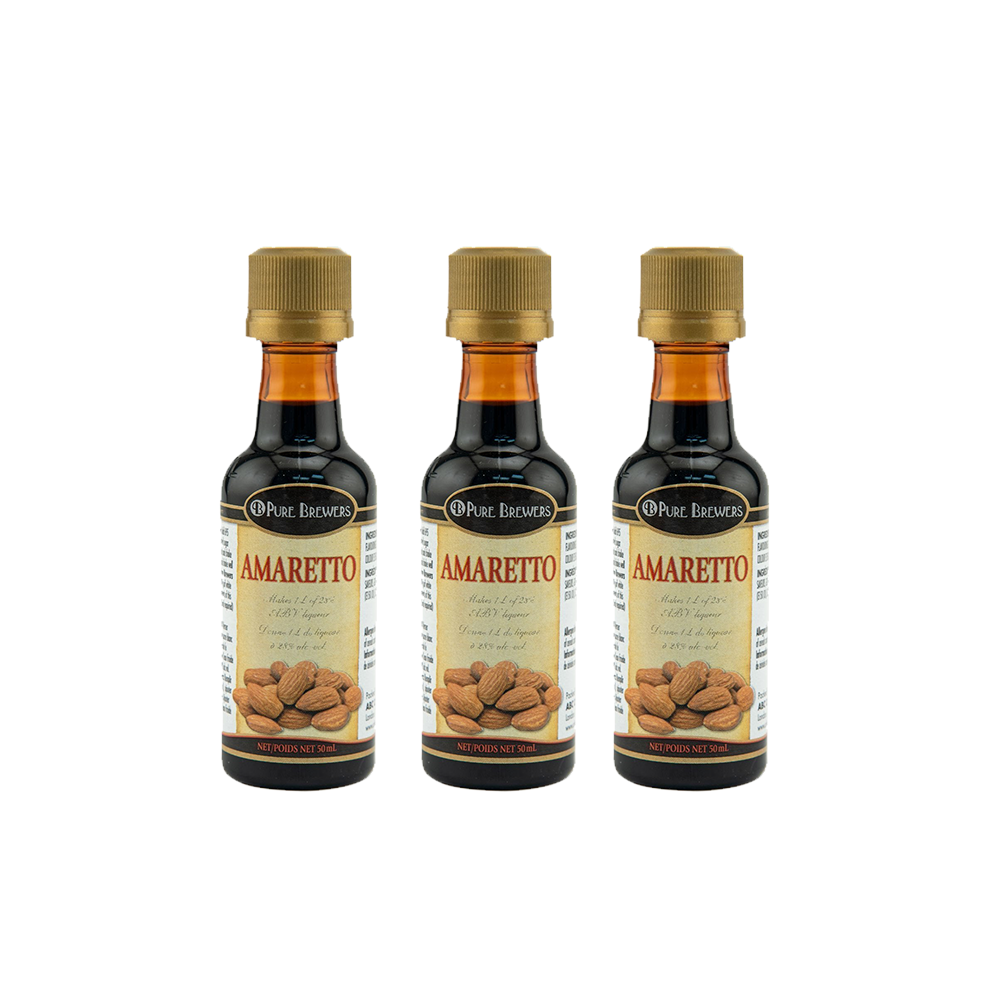 Amaretto Brandy Liqueur Essence Pack of 3 (50 ml | 1.69 oz)