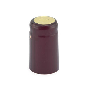 Burgundy Matte Shrink Caps for Wine Bottles: Pack of 100, Expertly Crafted in Europe (30.5 mm x 55 mm)