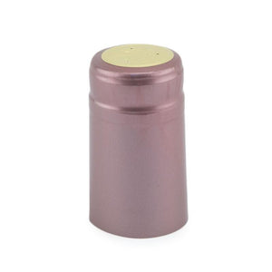 Dusty Rose Shrink Caps for Wine Bottles: Pack of 100, Expertly Crafted in Europe (30.5 mm x 55 mm)