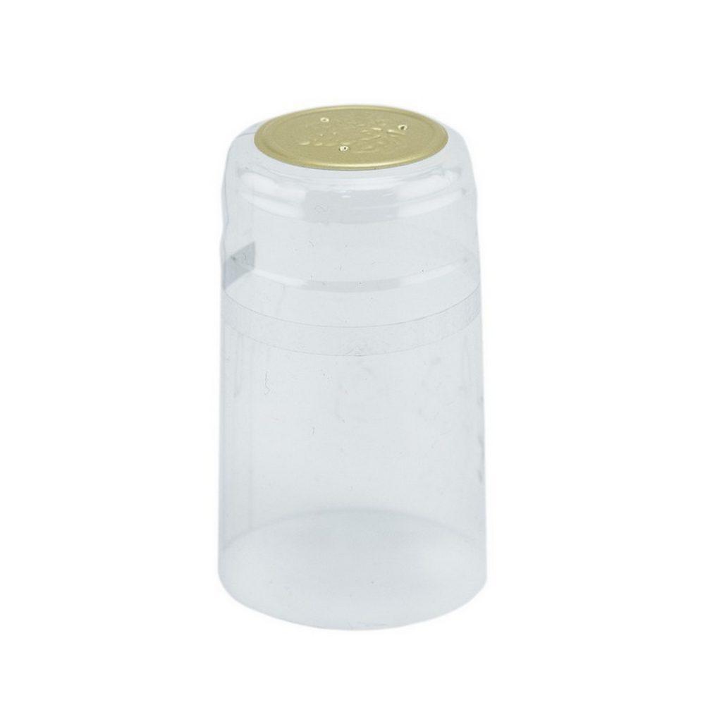 Transparent Shrink Caps for Wine Bottles: Pack of 100, Expertly Crafted in Europe (30.5 mm x 55 mm)*