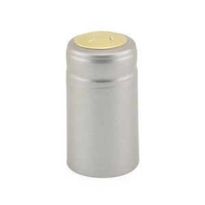 Platinum Shrink Caps for Wine Bottles: Pack of 100, Expertly Crafted in Europe (30.5 mm x 55 mm)