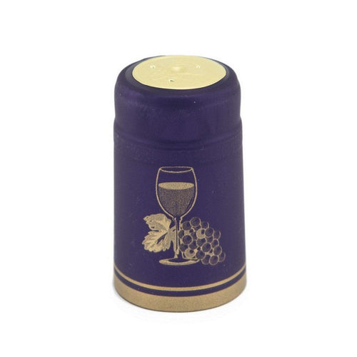 Purple Cup Shrink Caps for Wine Bottles: Pack of 100, Expertly Crafted in Europe (30.5 mm x 55 mm)