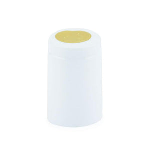 Shrink Cap Large White 100 per Pack (34 x 55 mm | 1.34 x 2.17 in)