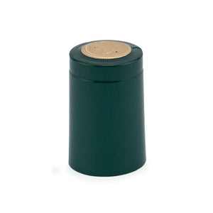 Shrink Cap Large Green 100 per Pack (34 x 55 mm | 1.34 x 2.17 in)