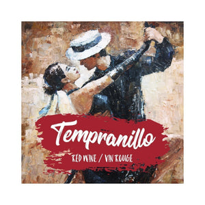 Tempranillo Tango Dancers Oil Painting Wine Labels 50 per Pack (3.78 in x 3.78 in | 9.6 cm x 9.6 cm)
