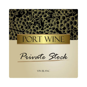 Port Wine Style Wine Labels 50 per Pack (3.78 in x 3.78 in | 9.6 cm x 9.6 cm)