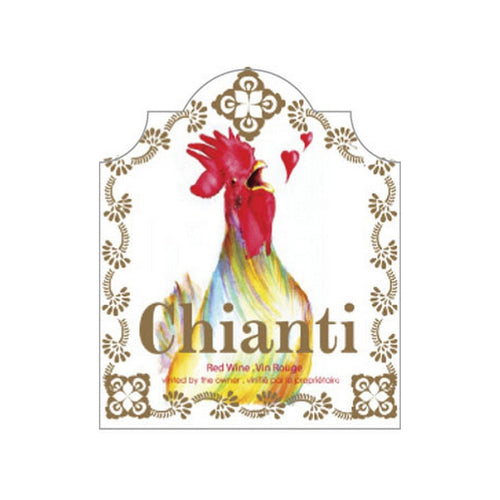 Chianti Rooster Wine Label 30 per Pack ( 4 in x 6 in | 10 cm x 15 cm)