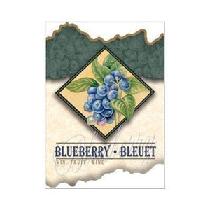 Blueberry Wine Label 30 per Pack ( 4 in x 6 in | 10 cm x 15 cm)