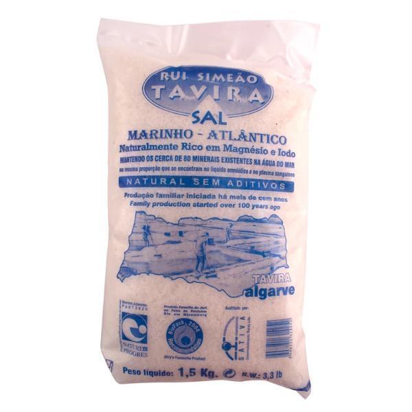 Premium Tavira Natural Sea Salt - 1.5 KG | 3.3 LBS (1-Pack) - Rich History of Portuguese Salt Production - Pure and Pristine - Award-Winning - Product of Portugal