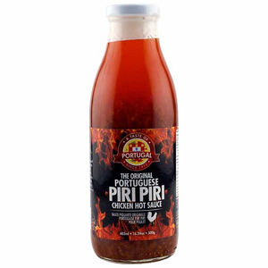 Authentic Portuguese Piri Piri Chicken Sauce - Spicy and Flavorful Condiment for Poultry, Ribs, and Shrimp - 485g | 16oz (1 Pack)